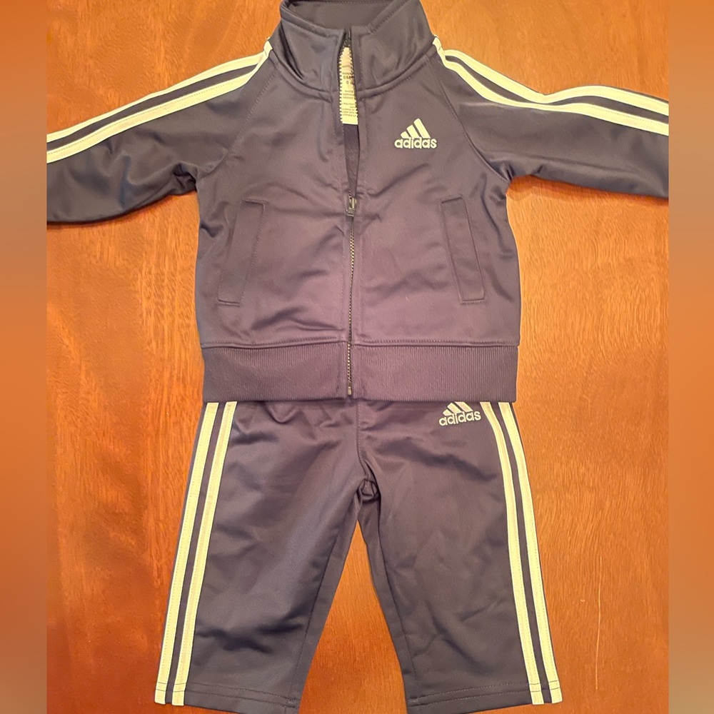 NWOT Navy Adidas Tracksuit (Baby)